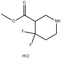 methyl 4,4-difluoropiperidine-3-carboxylate
hydrochloride Structural