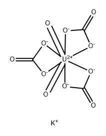 Uranate(4-), tris[carbonato(2-)-κO,κO′]dioxo-, potassium (1:4), (HB-8-22-111′1′1′′1′′)- Structural