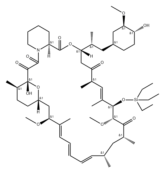 Rapamycin, 31-O-(triethylsilyl)- Structural