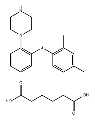 Vortioxetine Hexanedioic Acid Structural