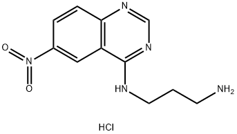 N1-(6-nitroquinazolin-4-yl)propane-1,3-diamine dihydrochloride Structural