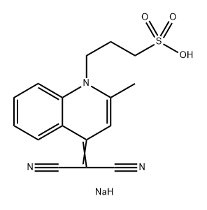 Sodium 3-(4-(dicyanomethylene)-2-methylquinolin-1(4H)-yl)propane-1-sulfonate Structural