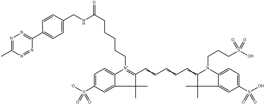 Sulfo-Cy5-Methyltetrazine Structural