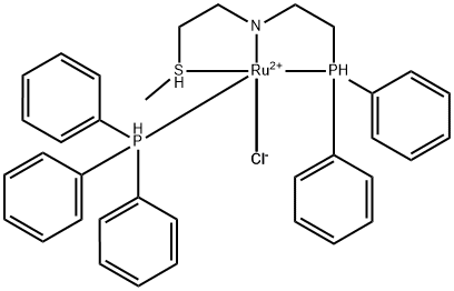 Dichloro[N-[2-(diphenylphosphino-κP)ethyl]-2-(methylthio-κS)ethanamine-κN](triphenylphosphine) ruthenium Structural
