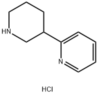 Pyridine, 2-(3-piperidinyl)-, hydrochloride (1:1) Structural