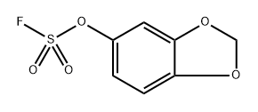 Fluorosulfuric acid, 1,3-benzodioxol-5-yl ester Structural