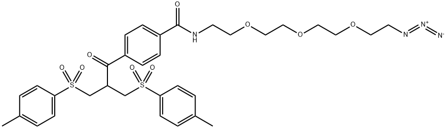 Bis-sulfone-PEG3-Azide Structural