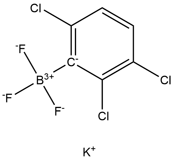 potassium trifluoro(2,3,6-trichlorophenyl)borate Structural