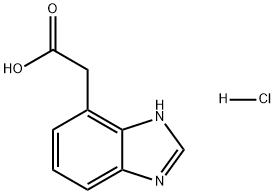1H-Benzimidazole-7-acetic acid, hydrochloride (1:1) Structural