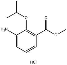 methyl 3-amino-2-(propan-2-yloxy)benzoate hydrochloride Structural