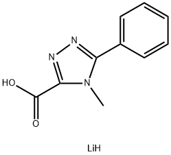 Lithium 4-Methyl-5-phenyl-4H-1,2,4-triazole-3-carboxylate Structural
