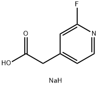 sodium 2-(2-fluoropyridin-4-yl)acetate Structural