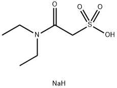sodium (diethylcarbamoyl)methanesulfonate Structural