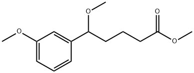 Benzenepentanoic acid, δ,3-dimethoxy-, methyl ester Structural