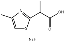 sodium 2-(4-methyl-1,3-thiazol-2-yl)propanoate Structural