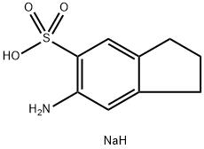 sodium 6-amino-2,3-dihydro-1H-indene-5-sulfonate Structural