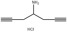 hepta-1,6-diyn-4-amine hydrochloride Structural
