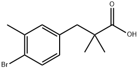Benzenepropanoic acid, 4-bromo-α,α,3-trimethyl- Structural