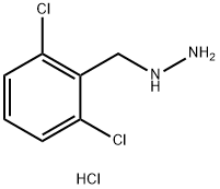 (2,6-dichlorophenyl)methyl]hydrazine hydrochloride Structural