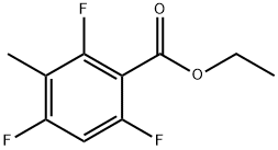 ethyl 2,4,6-trifluoro-3-methylbenzoate Structural
