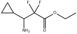 Cyclopropanepropanoic acid, β-amino-α,α-difluoro-, ethyl ester Structural