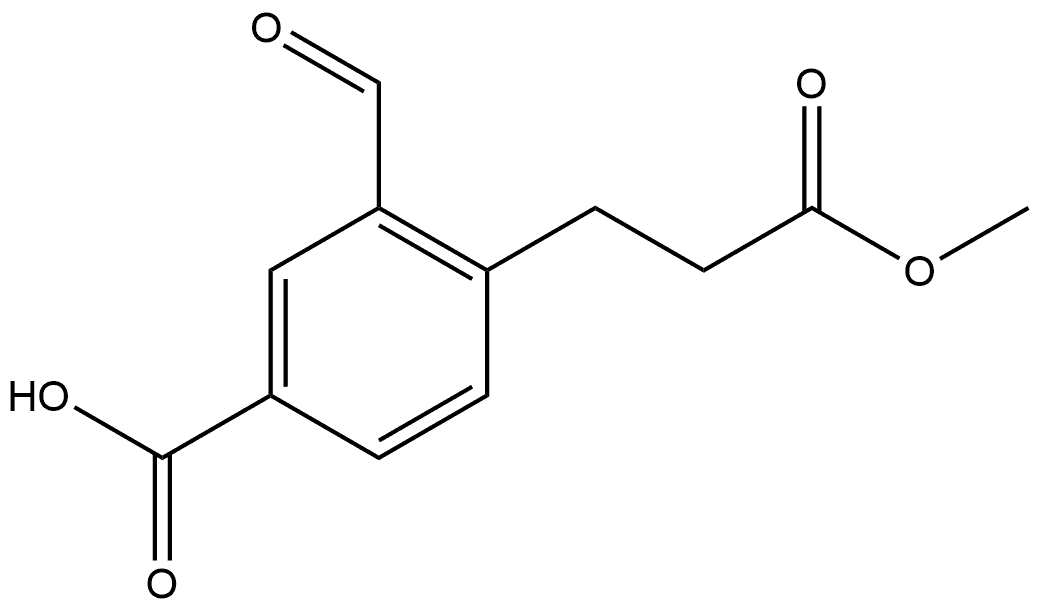 Methyl 4-carboxy-2-formylphenylpropanoate Structural