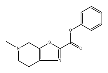 Thiazolo[5,4-c]pyridine-2-carboxylic acid, 4,5,6,7-tetrahydro-5-methyl-, phenyl ester Structural