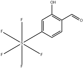 Sulfur, pentafluoro(4-formyl-3-hydroxyphenyl)-, (OC-6-21)- Structural