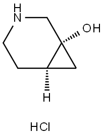 rac-(1R,6R)-3-azabicyclo[4.1.0]heptan-1-ol hydrochloride, cis Structural