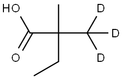 2 2-dimethylbutyric acid-D3 Structural