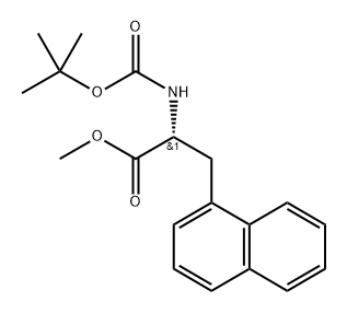 methyl (R)-2-((tert-butoxycarbonyl)amino)-3-(naphthalen-1-yl)propanoate Structural