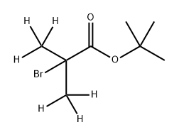 tert-Butyl 2-Bromo-2-methylpropanoate-D6 Structural
