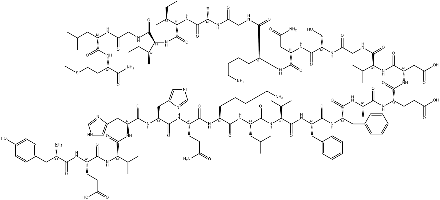 β-Amyloid (10-35), amide Structural