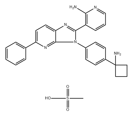 Miransertib mesylate Structural
