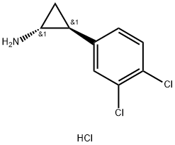 rac-(1R,2S)-2-(3,4-dichlorophenyl)cyclopropan-1-amine hydrochloride, trans Structural