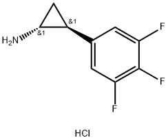 rac-(1R,2S)-2-(3,4,5-trifluorophenyl)cyclopropan-1-amine hydrochloride, trans Structural