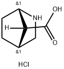 rac-(1S,4R,7R)-2-azabicyclo[2.2.1]heptane-7-carboxylic acid hydrochloride Structural