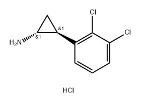 rac-(1R,2S)-2-(2,3-dichlorophenyl)cyclopropan-1-amine hydrochloride, trans Structural