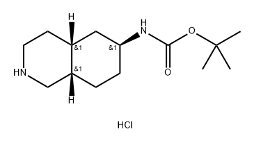 tert-butyl rac-(4aR,6S,8aS)-decahydro-6-isoquinolinylcarbamate hydrochloride Structural