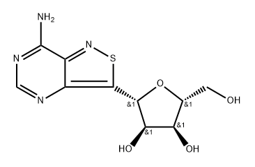 D-?Ribitol, 1-?C-?(7-?aminoisothiazolo[4,?3-?d]?pyrimidin-?3-?yl)?-?1,?4-?anhydro-?, (1R)?- Structural