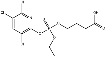 o-Ethyl o-(3,5,6-Trichloro-2-pyridyl) o-(3-Carboxypropyl)Phosphorothioate Structural