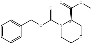 R-4-Cbz-3-morpholinecarboxylic acid methyl ester Structural