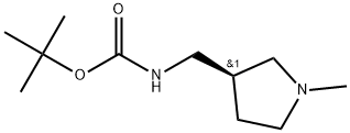 tert-butyl(S)-((1-methylpyrrolidin-3-yl)methyl)carbamate Structural