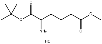 Norleucine, 6-methoxy-6-oxo-, 1,1-dimethylethyl ester, hydrochloride (1:1) Structural