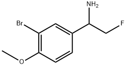 Benzenemethanamine, 3-bromo-α-(fluoromethyl)-4-methoxy- Structural