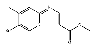 methyl 6-bromo-7-methylimidazo[1,2-a]pyridine-3-carboxylate Structural