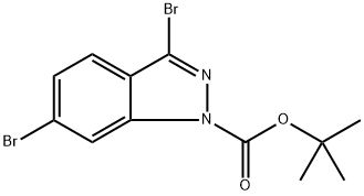 tert-butyl 3,6-dibromo-1H-indazole-1-carboxylate Structural