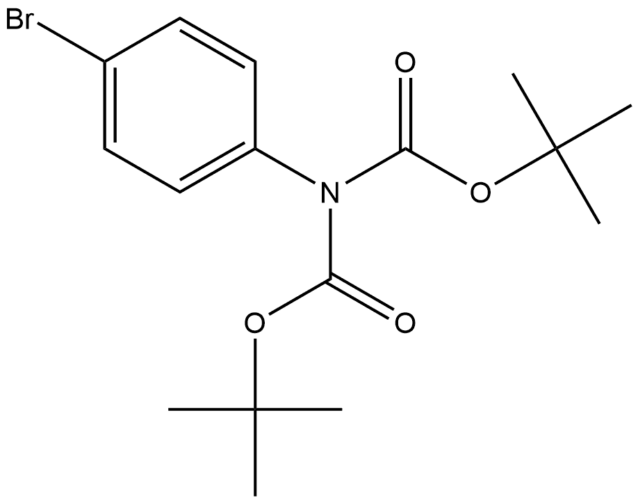 Imidodicarbonic acid, 2-(4-bromophenyl)-, 1,3-bis(1,1-dimethylethyl) ester Structural