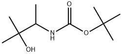 tert-butyl(3-hydroxy-3-methylbutan-2-yl)carbamate Structural