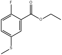 ethyl 2-fluoro-5-(methylthio)benzoate Structural